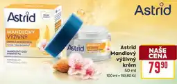 Billa Astrid Mandlový Výživný Krém nabídka