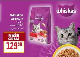 Billa Whiskas granule nabídka