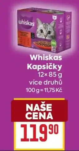 Billa Whiskas Kapsičky nabídka