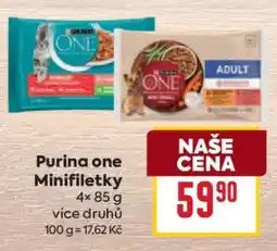 Billa Purina one Minifiletky nabídka