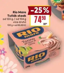 Billa Rio Mare Tuňák steak nabídka