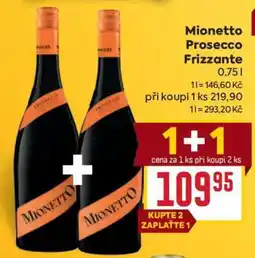 Billa Mionetto Prosecco Frizzante nabídka