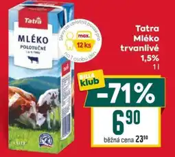 Billa Tatra Mléko trvanlivé 1,5% nabídka