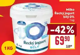 Billa Milko Řecký jogurt bílý 0% nabídka