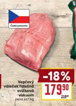 Billa Vepřový váleček falešná svíčková vakuum nabídka