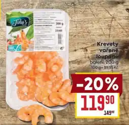 Billa Krevety vařené loupané nabídka
