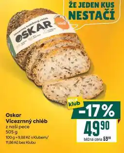 Billa Oskar Vícezrnný chléb nabídka