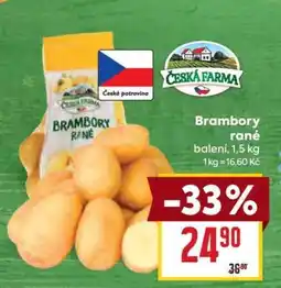Billa Brambory rané nabídka