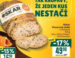 Billa Oskar Vícezrnný chléb nabídka