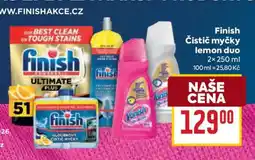 Billa Finish Čistič myčky lemon duo nabídka