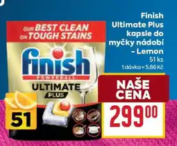 Billa Finish Ultimate Plus Kapsle do myčky nádobí lemon nabídka