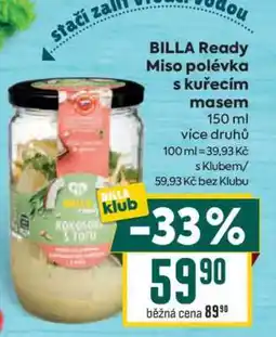 Billa BILLA Ready Miso polévka s kuřecím masem nabídka