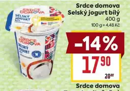 Billa Srdce domova Selský jogurt bílý nabídka