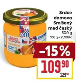 Billa Srdce domova Smíšený med český nabídka