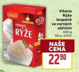 Billa Vitana Rýže loupaná ve varných sáčcích nabídka