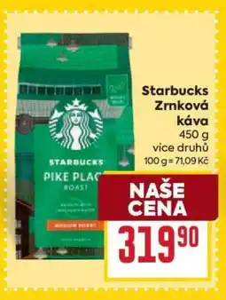Billa Starbucks Zrnková káva nabídka