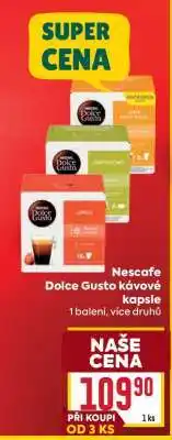Billa Nescafé Dolce Gusto kávové kapsle nabídka