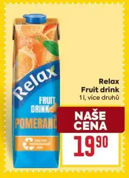 Billa RELAX FRUIT DRINK nabídka