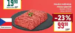 Billa Hovězí mleté maso speciál nabídka