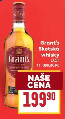 Billa Grant’s Skotská whisky nabídka