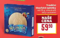 Billa Tradiční lázeňské oplatky nabídka