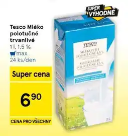 Tesco Tesco Mléko polotučné trvanlivé nabídka