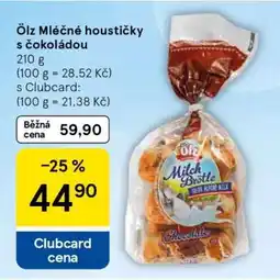 Tesco Ölz Mléčné houstičky s čokoládou nabídka