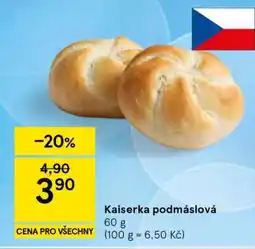 Tesco Kaiserka podmáslová nabídka