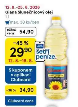Tesco Giana Slunečnicový olej nabídka