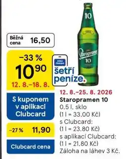 Tesco Staropramen 10 nabídka