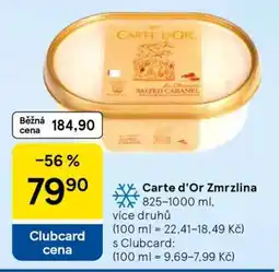 Tesco Carte d’Or Zmrzlina nabídka
