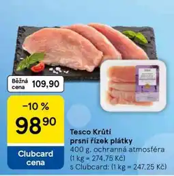 Tesco Tesco Krůtí prsí řízek plátky nabídka