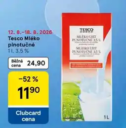 Tesco Tesco Mléko plnotučné nabídka