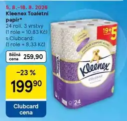 Tesco Kleenex Toaletní papír nabídka