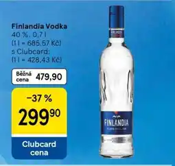 Tesco Finlandia Vodka nabídka