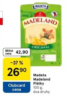 Tesco Madeta Madeland plátky nabídka
