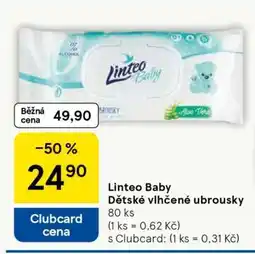 Tesco Linteo Baby dětské vlhčené ubrousky nabídka