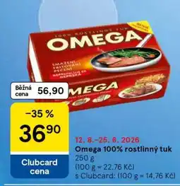Tesco Omega 100% Rostlinný tuk nabídka