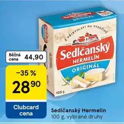Tesco Sedlčanský hermelín nabídka