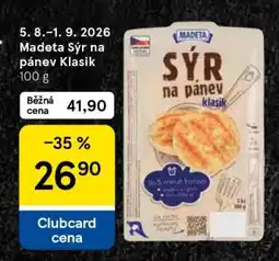 Tesco Madeta Sýr na pánev Klasik 100 g nabídka