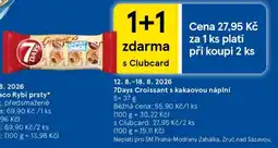 Tesco 7Days Croissant s kakaovou náplní nabídka