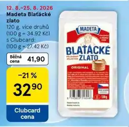 Tesco Madeta Blaťácké zlato nabídka
