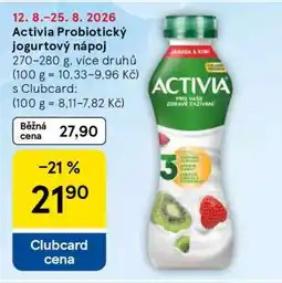 Tesco Activia Probiotický jogurtový nápoj nabídka