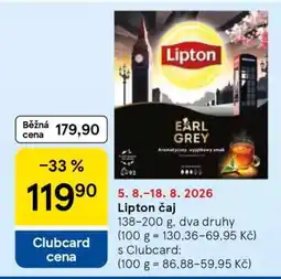 Tesco Lipton čaj nabídka