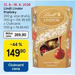 Tesco Lindt Lindor Pralinky nabídka
