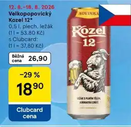 Tesco VELKOPOPOVICKÝ KOZEL 12 nabídka