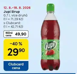 Tesco Jupí sirup nabídka