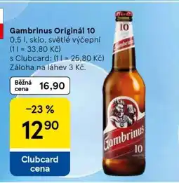 Tesco Gambrinus Originál 10 nabídka