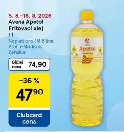 Tesco Avena Apetol Fritovací olej 1l nabídka