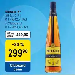 Tesco Metaxa 5 nabídka